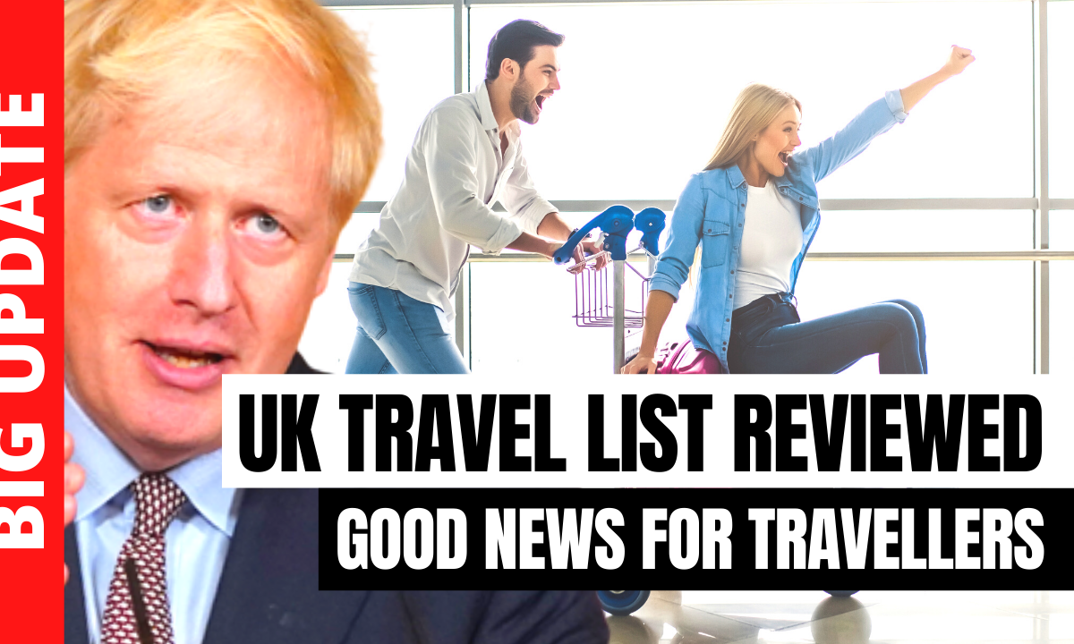 NEW COVID-19 TRAVEL LIST ISSUED BY UK GOVERNMENT
