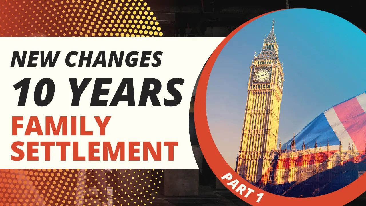 UK INTRODUCES NEW CHANGES TO THE 10 YEAR FAMILY SETTLEMENT ROUTE