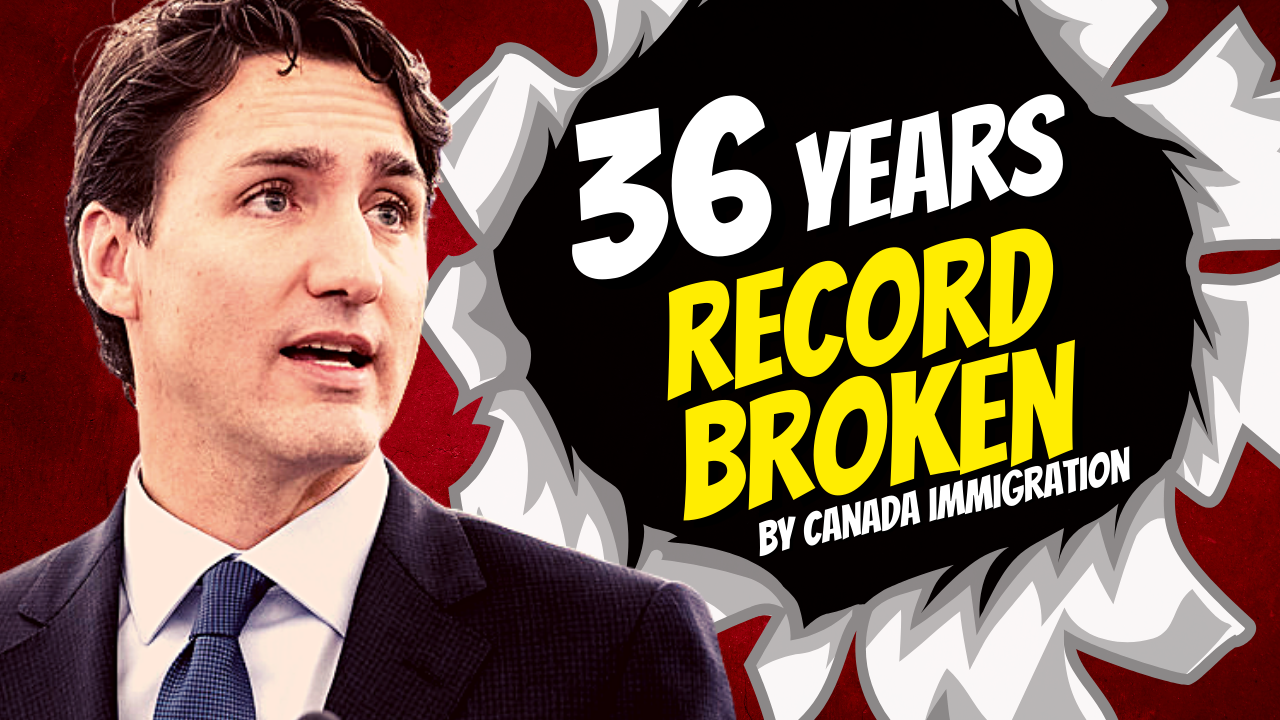 CANADA IMMIGRATION HELPS BREAKING 36 YEAR OLD RECORD