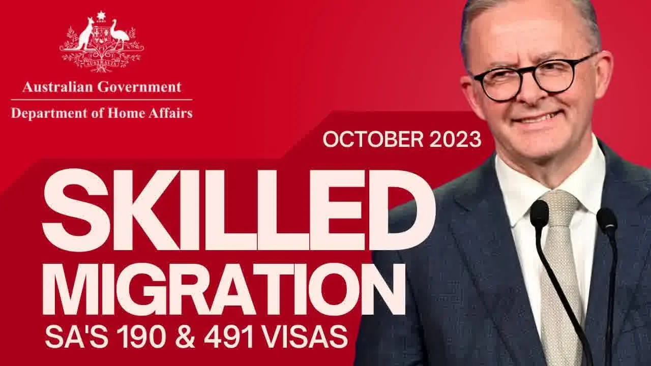 SA Occupation List & Visa Requirements for Skilled Migration Program Australia 190 & 491