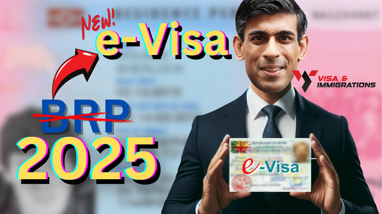 New eVisa as BRP's Expires No More Biometric Residence Permits in the UK (UK BRP Card Expiring)