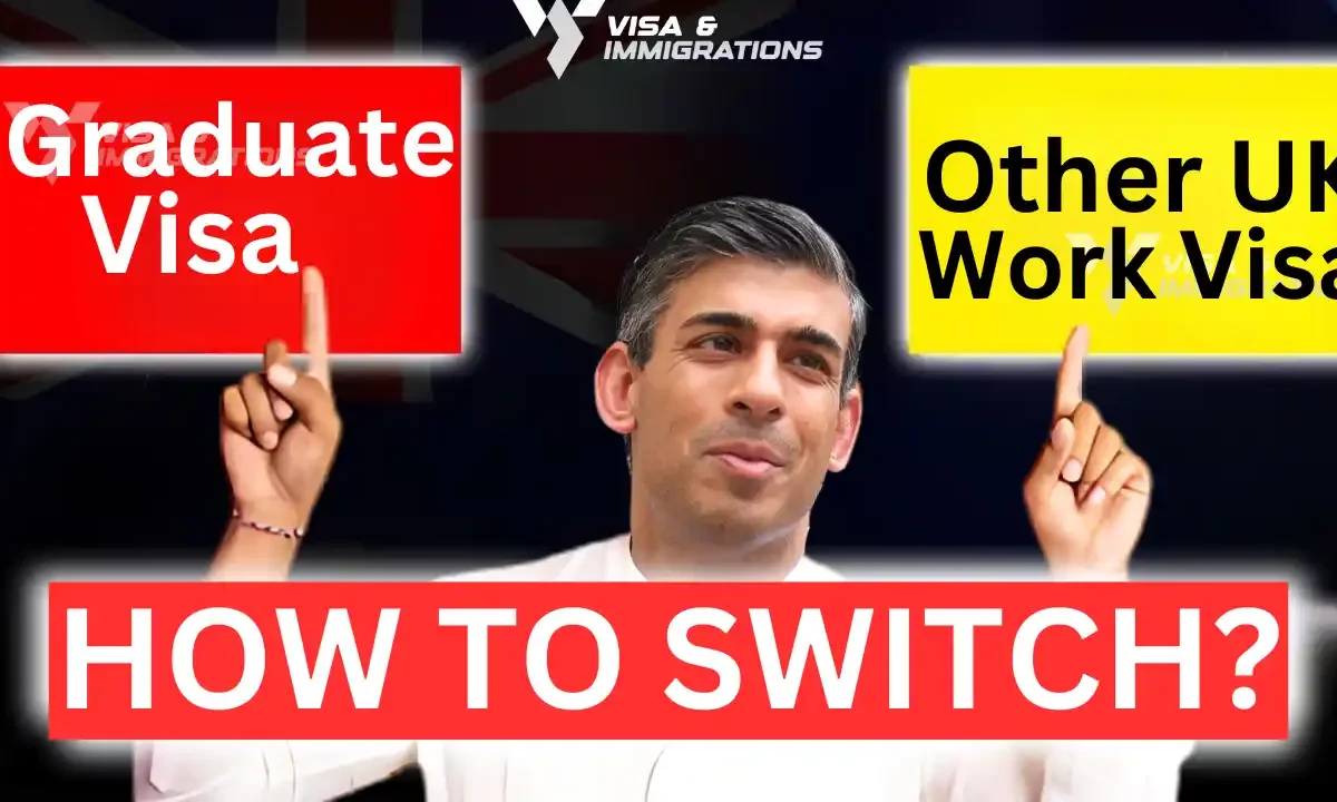 How to switch from Graduate visa route to another work visa type in the UK